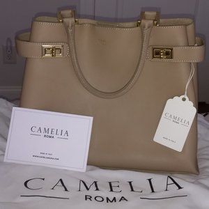 Camelia Roma Taupe Handbag, NWT